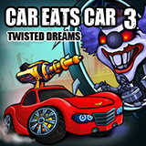 Car Eats Car 3: Twisted Dream,An evil clown mobile just stole his girlfriend's pink car. Now its time for him to get it back. Now, you have a chance to enjoy this game in your browser for free.