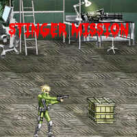Stinger Mission,Pick up guns and blast away zombie creatures and business men with shotguns. Survive and buy guns.