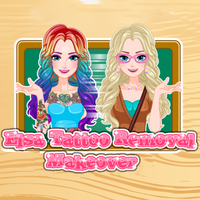 Elsa: Tattoo Removal Makeover,		Elsa: Tattoo Removal Makeover is a Dress Up game. You can play Elsa: Tattoo Removal Makeover in your browser for free. Frozen Elsa has had so much fun during this vacation: she got herself some really nice tattoos, she dyed her hair in bold shades and she`s got a belly pierce as well. In terms of fashion she adopted the cool look with style but now that`s about the time for her to go back to school she needs you precious helping hand to get rid of them! 
 Use your mouse to play the  Elsa: Tattoo Removal Makeover.		